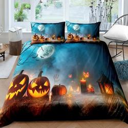 Cute Halloween Bedding Set Pumpkin , Ghost Festival Themed Bedding Set Gift For Your Girlfriend Boyfriend Gift For Love Gift For Friend Best Valentine Present Holiday Gift