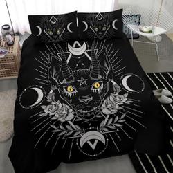 Gothic Occult Black Cat Unique Gothic BeddingGift For Your Girlfriend Boyfriend Gift For Love Gift For Friend Best Valentine Present Holiday Gift