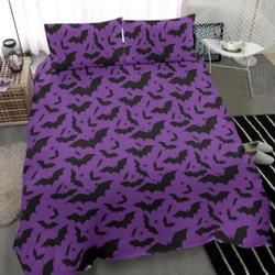 Gothic Bedding Set - Batty Night Purple BeddingGift For Your Girlfriend Boyfriend Gift For Love Gift For Friend Best Valentine Present Holiday Gift