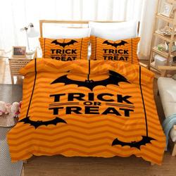 Halloween Themed Pumpkin  Set Witch Happy Helloween Set BeddingGift For Your Girlfriend Boyfriend Gift For Love Gift For Friend Best Valentine Present Holiday Gift