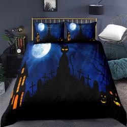 Halloween Queen Cartoon Pumpkin  Bedding Set Gift For Your Girlfriend Boyfriend Gift For Love Gift For Friend Best Valentine Present Holiday Gift