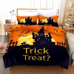 Halloween Comforter Cover Set, King Bedding Set Gift For Your Girlfriend Boyfriend Gift For Love Gift For Friend Best Valentine Present Holiday Gift