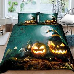 Halloween Bedding Pumpkin , Halloween Pumpkin Ghost Festival Themed Bedding Set Gift For Your Girlfriend Boyfriend Gift For Love Gift For Friend Best Valentine Present Holiday Gift