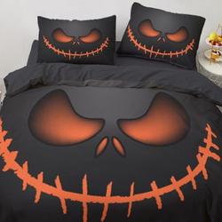 Halloween Pumpkin Ghost Festival Themed Bedding Set KingGift For Your Girlfriend Boyfriend Gift For Love Gift For Friend Best Valentine Present Holiday Gift
