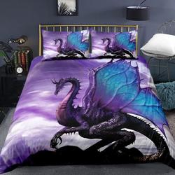 Flying Dragon Duvet Cover Dragon Bedding Set Gift For Your Girlfriend Boyfriend Gift For Love Gift For Friend Best Valentine Present Holiday Gift