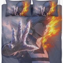 My hero academia Duvet, anime boku no hero Bedding set Shoto TodorokiGift For Your Girlfriend Boyfriend Gift For Love Gift For Friend Best Valentine Present Holiday Gift