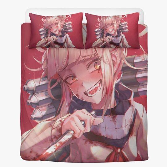 My hero academia Duvet, anime boku no hero Bedding set Himiko TogaGift For Your Girlfriend Boyfriend Gift For Love Gift For Friend Best Valentine Present Holiday Gift