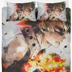 My hero academia Duvet, anime boku no hero Bedding set Katsuki BakugouGift For Your Girlfriend Boyfriend Gift For Love Gift For Friend Best Valentine Present Holiday Gift