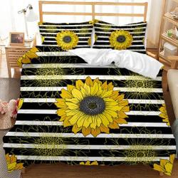 Sunflowers Bedding Striped SunflowersGift For Your Girlfriend Boyfriend Gift For Love Gift For Friend Best Valentine Present Holiday Gift