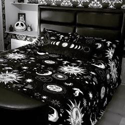 Gothic Bedding Large Sun and Moon Duvet Cover with Two Pillow Cases Bedding Set Gift For Your Girlfriend Boyfriend Gift For Love Gift For Friend Best Valentine Present Holiday Gift