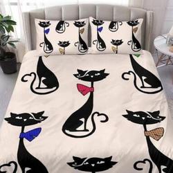 Cats Duvet Cover and pillow Covers  - Cats Bedding Set Gift For Your Girlfriend Boyfriend Gift For Love Gift For Friend Best Valentine Present Holiday Gift