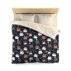 Cat Duvet Bedding Set Gift For Your Girlfriend Boyfriend Gift For Love Gift For Friend Best Valentine Present Holiday Gift