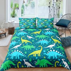 Cute Dinosaur Duvet Cover Full Set Kids Twin Dino BeddingGift For Your Girlfriend Boyfriend Gift For Love Gift For Friend Best Valentine Present Holiday Gift