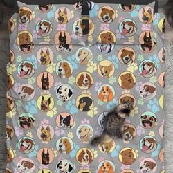 Dogs Galore Bedding Set Gift For Your Girlfriend Boyfriend Gift For Love Gift For Friend Best Valentine Present Holiday Gift
