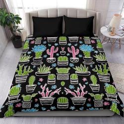 Cactus Plants Bedding Set - Bed Cover - Duvet Cover and pillow CoversGift For Your Girlfriend Boyfriend Gift For Love Gift For Friend Best Valentine Present Holiday Gift