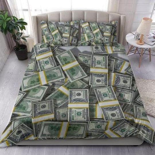 Money Duvet Cover and pillow Covers - Money Bedding Set Gift For Your Girlfriend Boyfriend Gift For Love Gift For Friend Best Valentine Present Holiday Gift