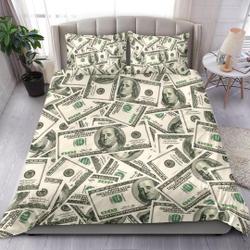 Money Duvet Cover and pillow Covers  - Money Bedding Set Gift For Your Girlfriend Boyfriend Gift For Love Gift For Friend Best Valentine Present Holiday Gift