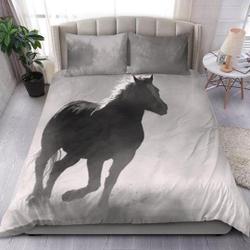 Horse Duvet Cover and pillow Covers  - Horse Bedding Set Gift For Your Girlfriend Boyfriend Gift For Love Gift For Friend Best Valentine Present Holiday Gift
