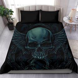 Ice Skull Duvet Cover and pillow Covers  - Ice Skull Bedding Set Gift For Your Girlfriend Boyfriend Gift For Love Gift For Friend Best Valentine Present Holiday Gift