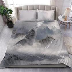 Arctic Wolf Duvet Cover and pillow Covers  - Arctic Wolf Bedding Set Gift For Your Girlfriend Boyfriend Gift For Love Gift For Friend Best Valentine Present Holiday Gift