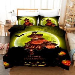 Boys Happy Halloweem Comforter Cover Twin,Bats Haunted Pumpkin Duvet CoverGift For Your Girlfriend Boyfriend Gift For Love Gift For Friend Best Valentine Present Holiday Gift