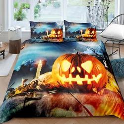 Halloween Duvet Cover King Cartoon Pumpkin Comforter Cover Lantern Bedding Ghost Set Gift For Your Girlfriend Boyfriend Gift For Love Gift For Friend Best Valentine Present Holiday Gift