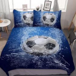 3D Soccer Ball Comforter Set queen Bedding Set Gift For Your Girlfriend Boyfriend Gift For Love Gift For Friend Best Valentine Present Holiday Gift