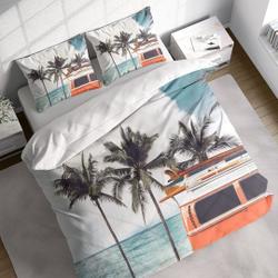 Seaside Vacation Palm Tree Painting Duvet Cover Set PillowcasesGift For Your Girlfriend Boyfriend Gift For Love Gift For Friend Best Valentine Present Holiday Gift