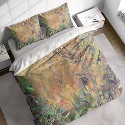 Tropical Forest Duvet Cover Set, Colorful Vines Leaves Painting Bedding Set Gift For Your Girlfriend Boyfriend Gift For Love Gift For Friend Best Valentine Present Holiday Gift