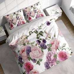 Rose Peony Flower Painting Duvet Cover Set w Pillowcases, Printed Botanical Floral Quilt CoverGift For Your Girlfriend Boyfriend Gift For Love Gift For Friend Best Valentine Present Holiday Gift