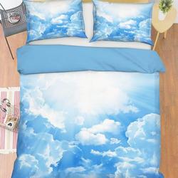 3D White Cloud Meaning  Duvet Cover Bedding Set Quilt CoverGift For Your Girlfriend Boyfriend Gift For Love Gift For Friend Best Valentine Present Holiday Gift