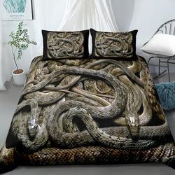 Snake Pattern Duvet Cover Wild Animal Theme Bedding Set Gift For Your Girlfriend Boyfriend Gift For Love Gift For Friend Best Valentine Present Holiday Gift