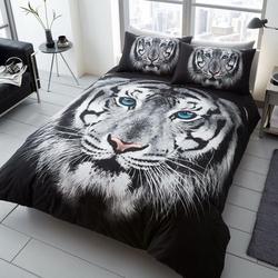 WHITE TIGER FACE 3D Duvet Cover Set Gift For Your Girlfriend Boyfriend Gift For Love Gift For Friend Best Valentine Present Holiday Gift