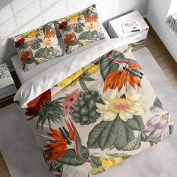 Cranes Hope Orchid Duvet Cover Set, Botanical Quilt Cover, Comforter Bedding Set  PillowcasesGift For Your Girlfriend Boyfriend Gift For Love Gift For Friend Best Valentine Present Holiday Gift