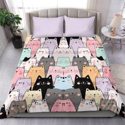 Cat Kitty Bedding Set - Duvet Cover and pillow CoversGift For Your Girlfriend Boyfriend Gift For Love Gift For Friend Best Valentine Present Holiday Gift