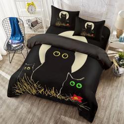 Night Cats Duvet Cover Set Gift For Your Girlfriend Boyfriend Gift For Love Gift For Friend Best Valentine Present Holiday Gift