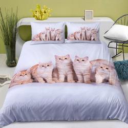 Cat Bedding for Girls Boys Cute Colorful Cat Pattern Bedspread 3D Printing Bedding CatGift For Your Girlfriend Boyfriend Gift For Love Gift For Friend Best Valentine Present Holiday Gift