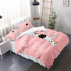Cat Duvet Cover, 100% Lightweight Brushed Microfiber Cat Bedding Set Gift For Your Girlfriend Boyfriend Gift For Love Gift For Friend Best Valentine Present Holiday Gift