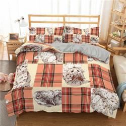 Cats Duvet Cover Set Twin for Girls Chic Cute Cat Pattern Bedding Set Gift For Your Girlfriend Boyfriend Gift For Love Gift For Friend Best Valentine Present Holiday Gift