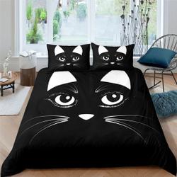 Cat Bedding for Girls Boys Cute Colorful Cat Pattern Bedspread 3D Printing Bedding CatGift For Your Girlfriend Boyfriend Gift For Love Gift For Friend Best Valentine Present Holiday Gift