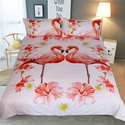 Flamingo Bedding Set Gift For Your Girlfriend Boyfriend Gift For Love Gift For Friend Best Valentine Present Holiday Gift