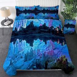 Blue Light Crystal Bedding Set Gift For Your Girlfriend Boyfriend Gift For Love Gift For Friend Best Valentine Present Holiday Gift