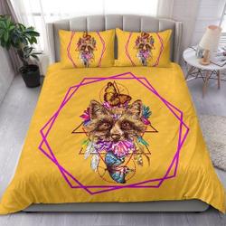 Yellow Crystal Fox Bedding Set Gift For Your Girlfriend Boyfriend Gift For Love Gift For Friend Best Valentine Present Holiday Gift