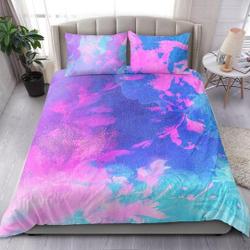 Abstract Gradient Flowers Bedding Set Gift For Your Girlfriend Boyfriend Gift For Love Gift For Friend Best Valentine Present Holiday Gift
