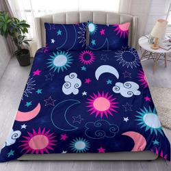 Stars Moons And Clouds Bedding Set Gift For Your Girlfriend Boyfriend Gift For Love Gift For Friend Best Valentine Present Holiday Gift