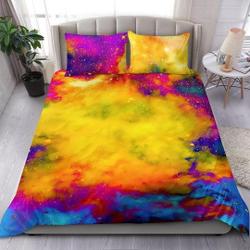 Colorful Bright Nebula Galaxy Star Bedding Set Gift For Your Girlfriend Boyfriend Gift For Love Gift For Friend Best Valentine Present Holiday Gift
