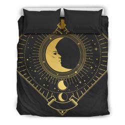 Golden Moon Bedding Set Gift For Your Girlfriend Boyfriend Gift For Love Gift For Friend Best Valentine Present Holiday Gift