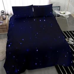 Night Blue Starry Sky Bedding Set Gift For Your Girlfriend Boyfriend Gift For Love Gift For Friend Best Valentine Present Holiday Gift
