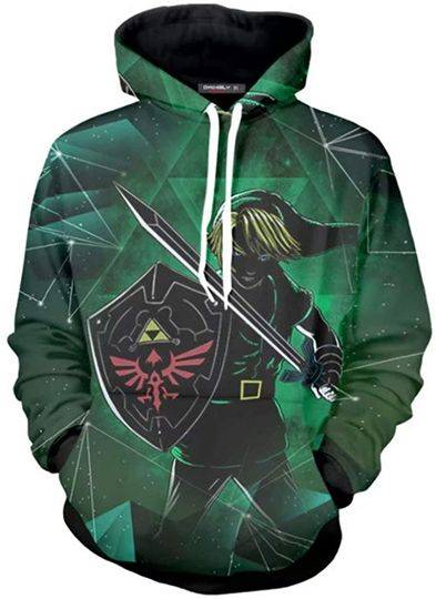 Legend of Zelda 3D Printing Game Hoodie