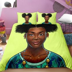 3D African American Black Girl Magic Bedding Set Gift For Your Girlfriend Boyfriend Gift For Love Gift For Friend Best Valentine Present Holiday Gift